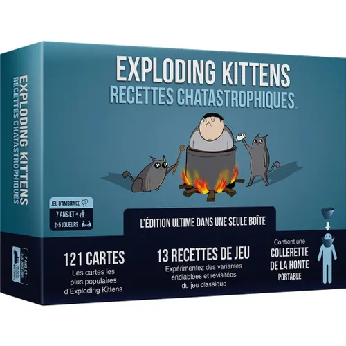 Couverture de Exploding kittens recettes chatatrophiques